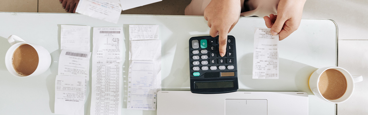 Calculate your monthly expenses to learn how much you spend.
