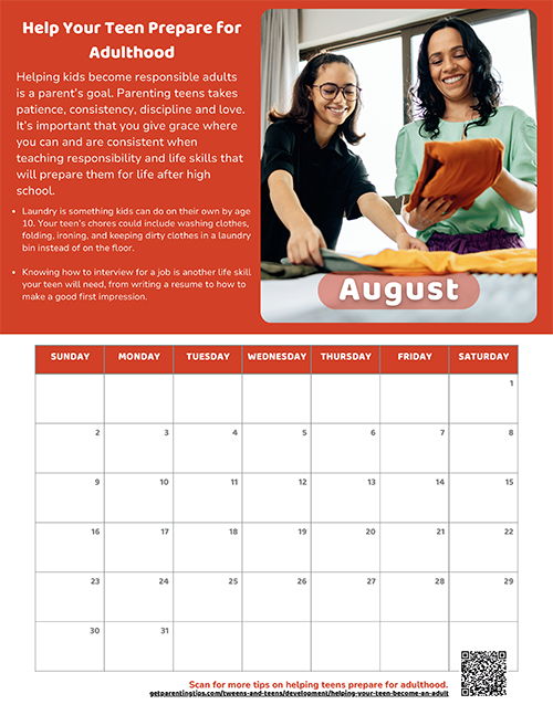 August calendar thumbnail