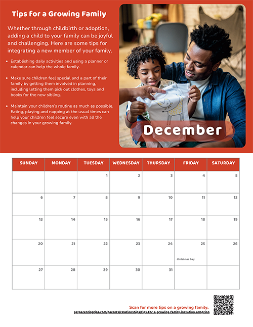 December calendar thumbnail