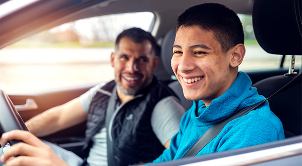 Let your teen driver know you are proud of him and expect him to follow the rules.